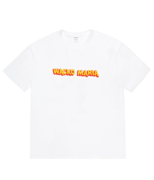 画像1: WACKO MARIA (WASHED HEAVY WEIGHT CREW NECK T-SHIRT TYPE-4) WHITE (1)
