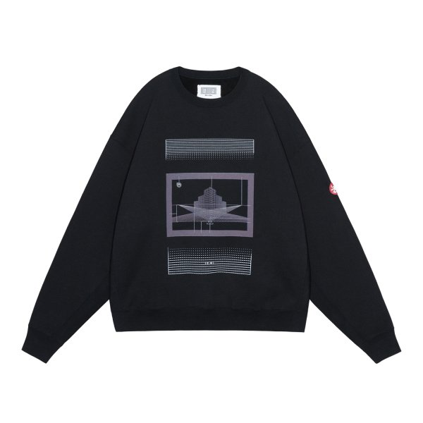 画像1: C.E (AS Cdisc2_1 CREW NECK) BLACK (1)