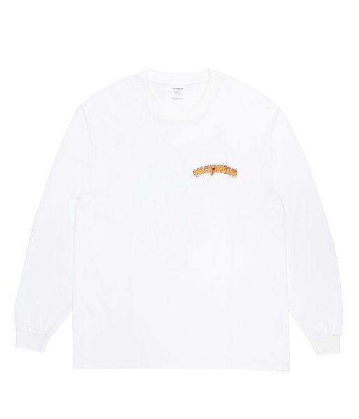 画像2: WACKO MARIA (TIM LEHI / WASHED HEAVY WEIGHT CREW NECK LONG SLEEVE T-SHIRT TYPE-1) WHITE (2)