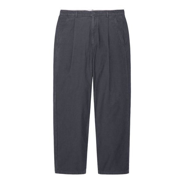 画像1: C.E (WASHED COTTON ONE TUCK PANTS) CHARCOAL (1)