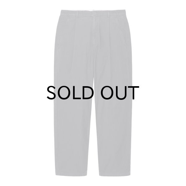 画像1: C.E (WASHED COTTON ONE TUCK PANTS) CHARCOAL -30% OFF- (1)