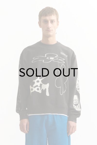 画像1: P.A.M. (ICONS CREW NECK SWEAT) BLACK (1)