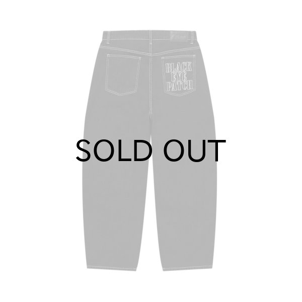 画像1: BLACK EYE PATCH (STENCIL LOGO EXTRA BAGGY JEANS) BLACK (1)