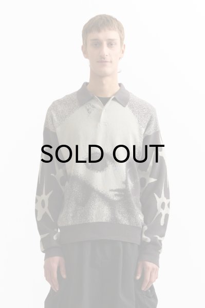画像1: P.A.M. (CELESTIAL KNITTED POLO SWEATER) GREY (1)