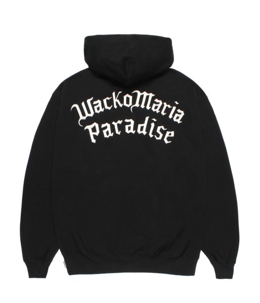 画像1: WACKO MARIA (HEAVY WEIGHT PULLOVER HOODED SWEAT SHIRT) BLACK (1)