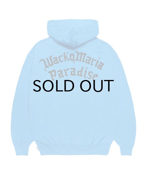 画像2: WACKO MARIA (HEAVY WEIGHT FULL ZIP HOODED SWEAT SHIRT) BLUE (2)