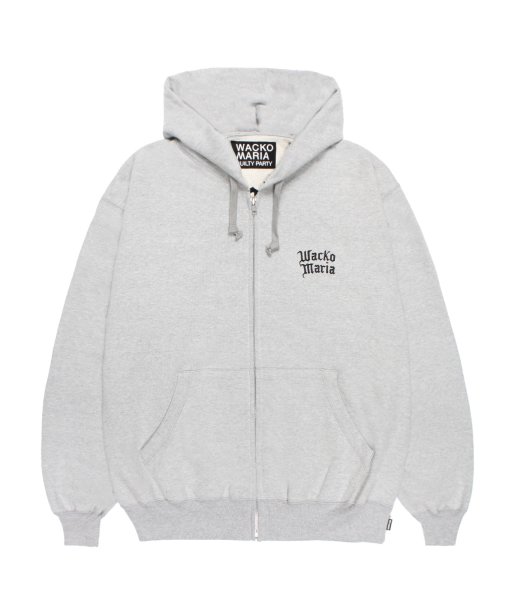 画像1: WACKO MARIA (HEAVY WEIGHT FULL ZIP HOODED SWEAT SHIRT) GRAY (1)