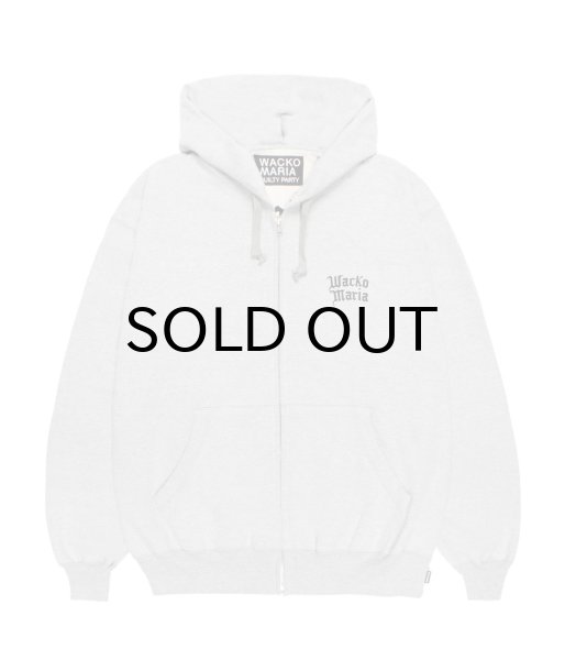 画像1: WACKO MARIA (HEAVY WEIGHT FULL ZIP HOODED SWEAT SHIRT) GRAY (1)