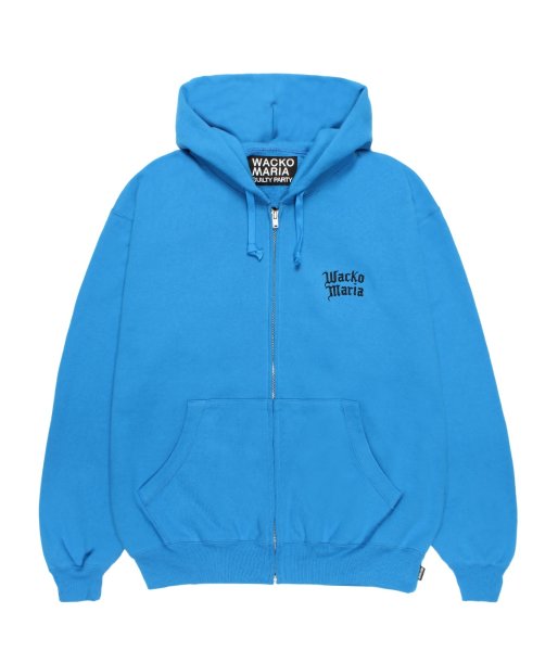 画像1: WACKO MARIA (HEAVY WEIGHT FULL ZIP HOODED SWEAT SHIRT) BLUE (1)