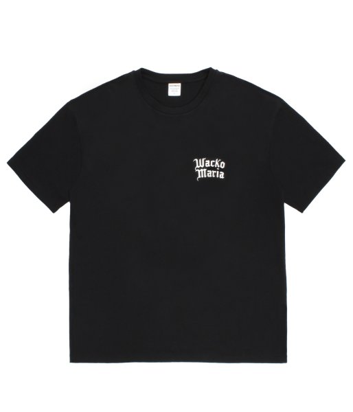 画像1: WACKO MARIA (WASHED HEAVY WEIGHT CREW NECK T-SHIRT TYPE-2) BLACK (1)