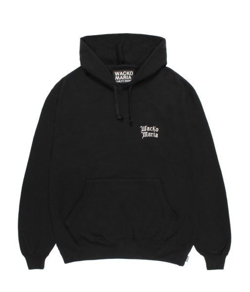 画像2: WACKO MARIA (HEAVY WEIGHT PULLOVER HOODED SWEAT SHIRT) BLACK (2)