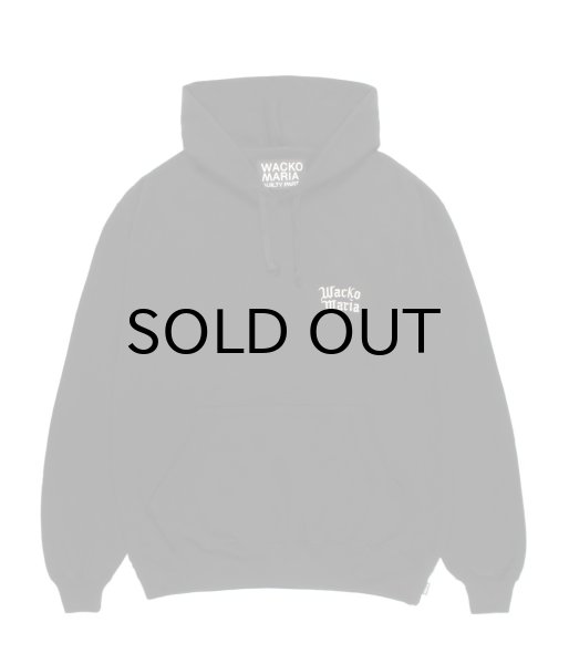 画像2: WACKO MARIA (HEAVY WEIGHT PULLOVER HOODED SWEAT SHIRT) BLACK (2)