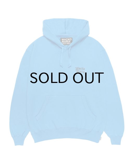 画像2: WACKO MARIA (HEAVY WEIGHT PULLOVER HOODED SWEAT SHIRT) BLUE (2)