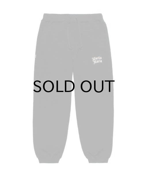 画像1: WACKO MARIA (HEAVY WEIGHT SWEAT PANTS) BLACK (1)
