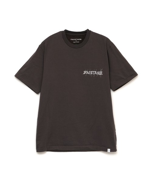 画像1: FACETASM (EMBROIDERY BASIC TEE) BROWN (1)
