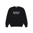 画像1: BLACK EYE PATCH (PRET-A-PORTER KNIT CREW SWEATER) BLACK (1)