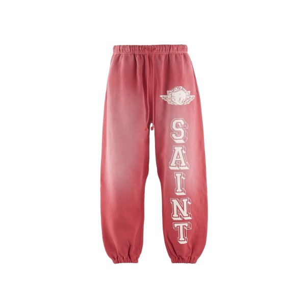 画像1: SAINT Mxxxxxx (SWEAT PANTS_BABY MICHAEL) RED (1)