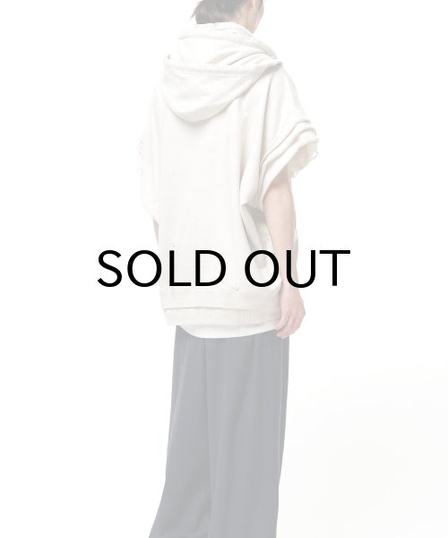 画像2: Maison MIHARA YASUHIRO (Triple Layered Zip-up Sweat Vest) WHITE (2)