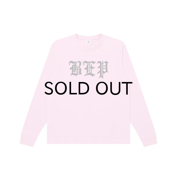 画像1: BLACK EYE PATCH (3 LETTER OE L/S TEE) PINK (1)