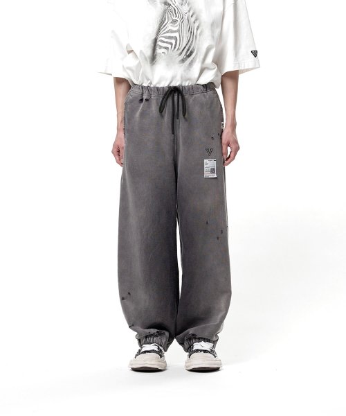 画像1: Maison MIHARA YASUHIRO (Sun Faded Like Sweat Pants) BLACK (1)
