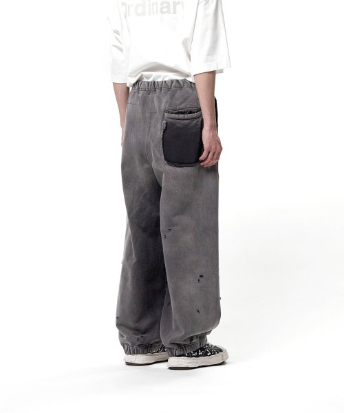 画像2: Maison MIHARA YASUHIRO (Sun Faded Like Sweat Pants) BLACK (2)