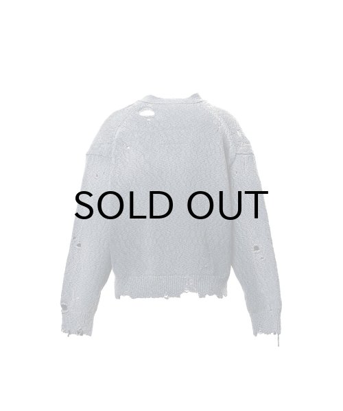 画像2: Maison MIHARA YASUHIRO (Sun Faded Like Knit Cardigan) BLACK (2)