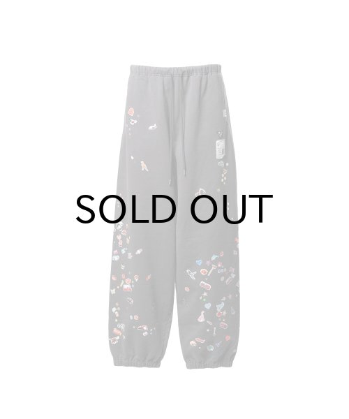 画像1: Maison MIHARA YASUHIRO (Kids Sticker Printed Sweat Pants) BLACK (1)