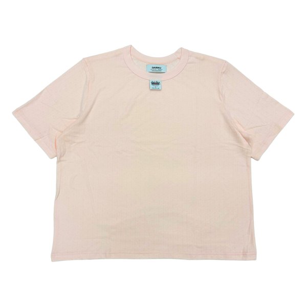 画像1: DAIRIKU (RIPLEY FANCY DOBBY H-S TAG TEE) PALE PINK (1)