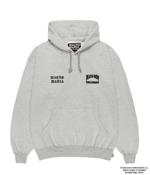 画像2: WACKO MARIA (DEATH ROW RECORD HEAVY WEIGHT PULLOVER HOODED SWEAT SHIRT) GRAY (2)
