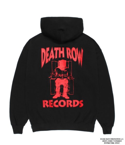 画像2: WACKO MARIA (DEATH ROW RECORD HEAVY WEIGHT FULL ZIP HOODED SWEAT SHIRT) BLACK (2)