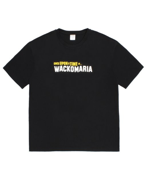 画像1: WACKO MARIA (WASHED HEAVY WEIGHT CREW NECK T-SHIRT TYPE-5) BLACK (1)