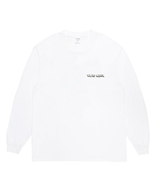 画像2: WACKO MARIA (WASHED HEAVY WEIGHT CREW NECK LONG SLEEVE T-SHIRT TYPE-3) WHITE (2)