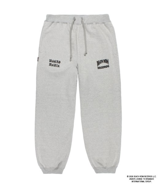 画像1: WACKO MARIA (DEATH ROW RECOED HEAVY WEIGHT SWEAT PANTS) GRAY (1)