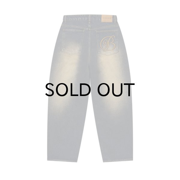 画像1: BLACK EYE PATCH (B EMBLEM BAGGY JEANS) DARK INDIGO (1)