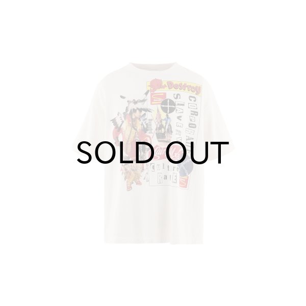 画像1: SAINT Mxxxxxx (JR_SS T-SHIRT_DESTOROY) WHITE (1)