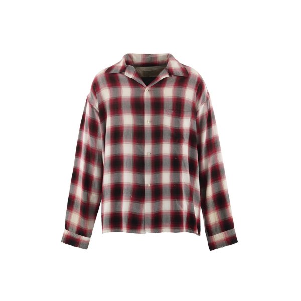 画像1: SAINT Mxxxxxx (RAYON SHIRT_CHECK) RED (1)