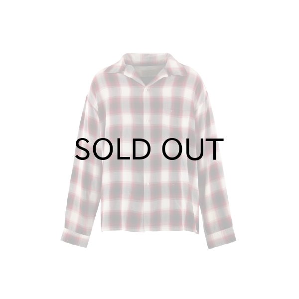 画像1: SAINT Mxxxxxx (RAYON SHIRT_CHECK) RED (1)