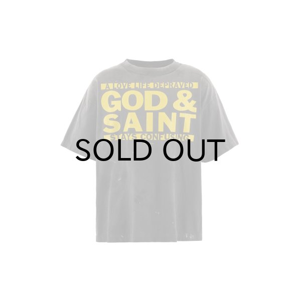 画像1: SAINT Mxxxxxx (SS T-SHIRT_GOD SAINT) BLACK (1)