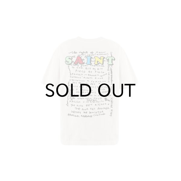画像2: SAINT Mxxxxxx (JR_SS T-SHIRT_MASK) WHITE (2)