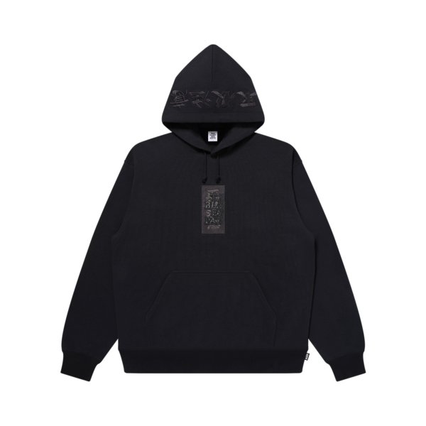 画像1: BLACK EYE PATCH (HWC LABEL HOODIE) BLACK (1)