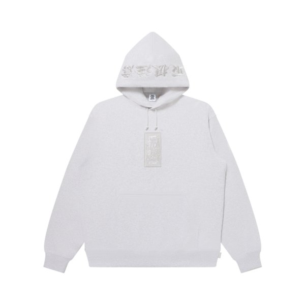 画像1: BLACK EYE PATCH (HWC LABEL HOODIE) ASH (1)