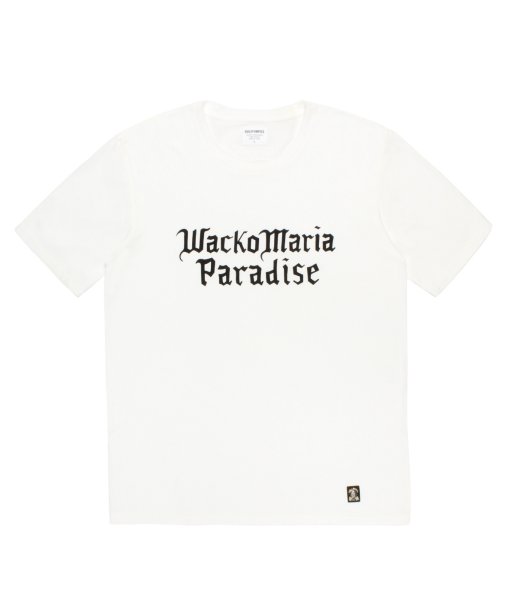 画像1: WACKO MARIA (STAMDARD CREW NECK T-SHIRT) WHITE (1)