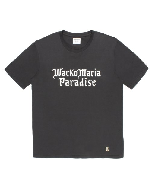 画像1: WACKO MARIA (STAMDARD CREW NECK T-SHIRT) BLACK (1)