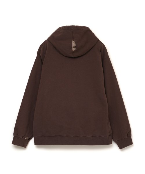 画像2: FACETASM (DAMAGED HOODIE) BROWN (2)