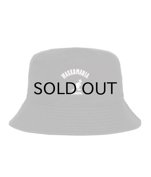画像1: WACKO MARIA (KANGOL WASHED BUCKET) BLACK (1)