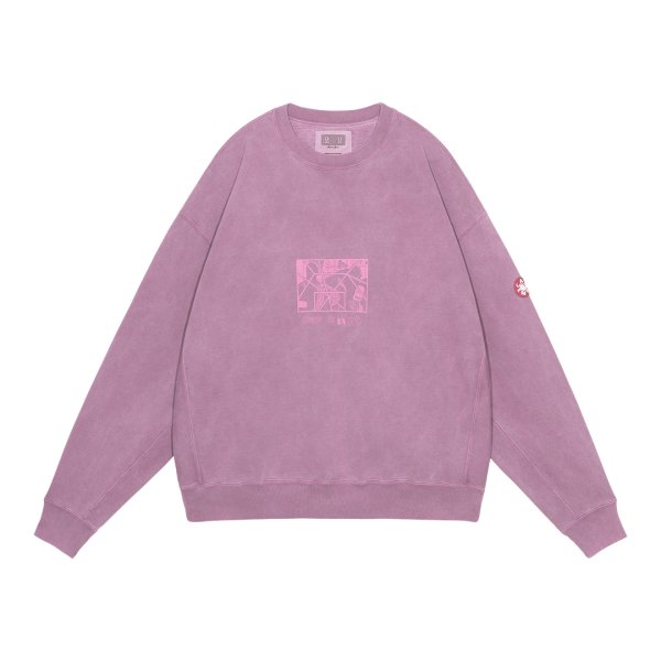 画像1: C.E (OVERDYE PARADIGM CREW NECK) BURGUNDY (1)