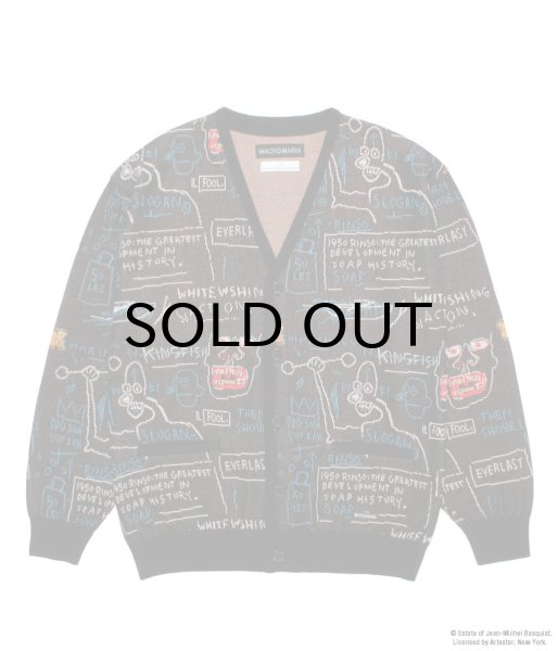 画像1: WACKO MARIA (JEAN-MICHEL BASQUIAT CARDIGAN TYPE-1) ONE (1)