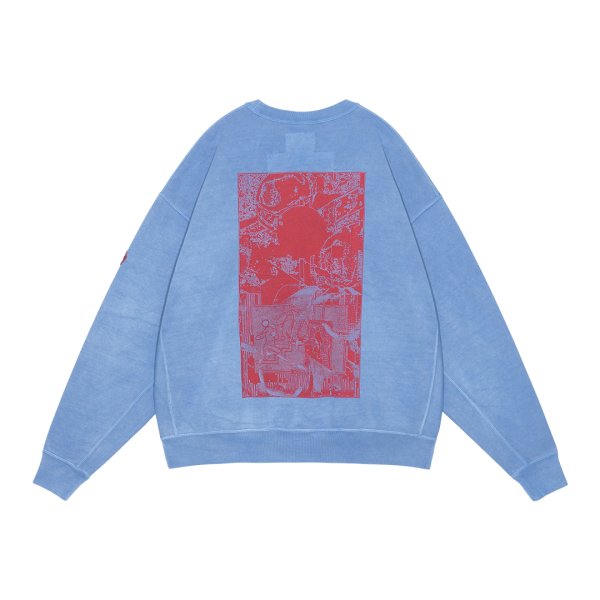 画像2: C.E (OVERDYE MD PLain Speech CREW NECK) BLUE (2)