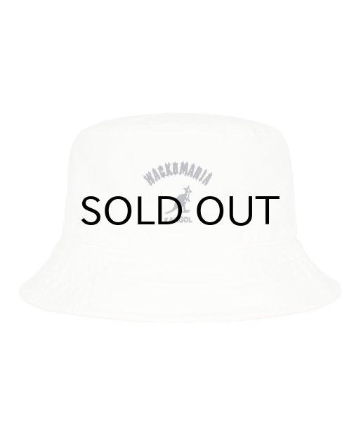 画像1: WACKO MARIA (KANGOL WASHED BUCKET) WHITE (1)