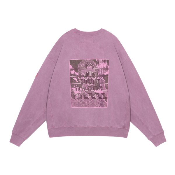 画像2: C.E (OVERDYE PARADIGM CREW NECK) BURGUNDY (2)